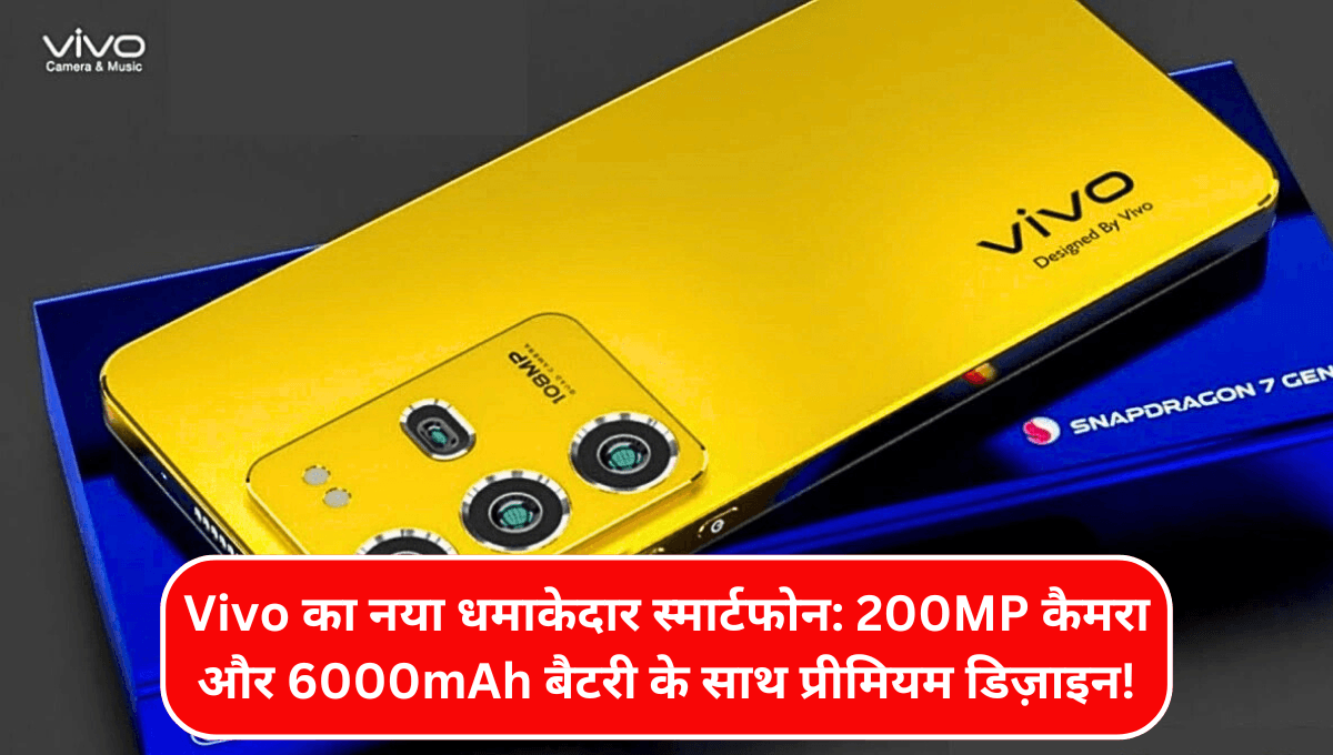 Vivo का नया धमाकेदार स्मार्टफोन: 200MP कैमरा और 6000mAh बैटरी के साथ प्रीमियम डिज़ाइन!