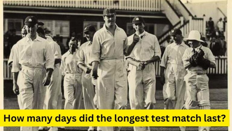 How many days did the longest test match last?