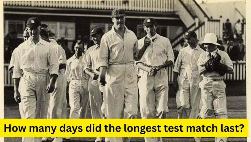 How many days did the longest test match last?