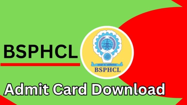 BSPHCL Admit Card 2025 Out